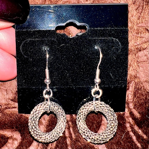 PREMIER Silver Long Layered Necklace and Earrings - Picture 7 of 7